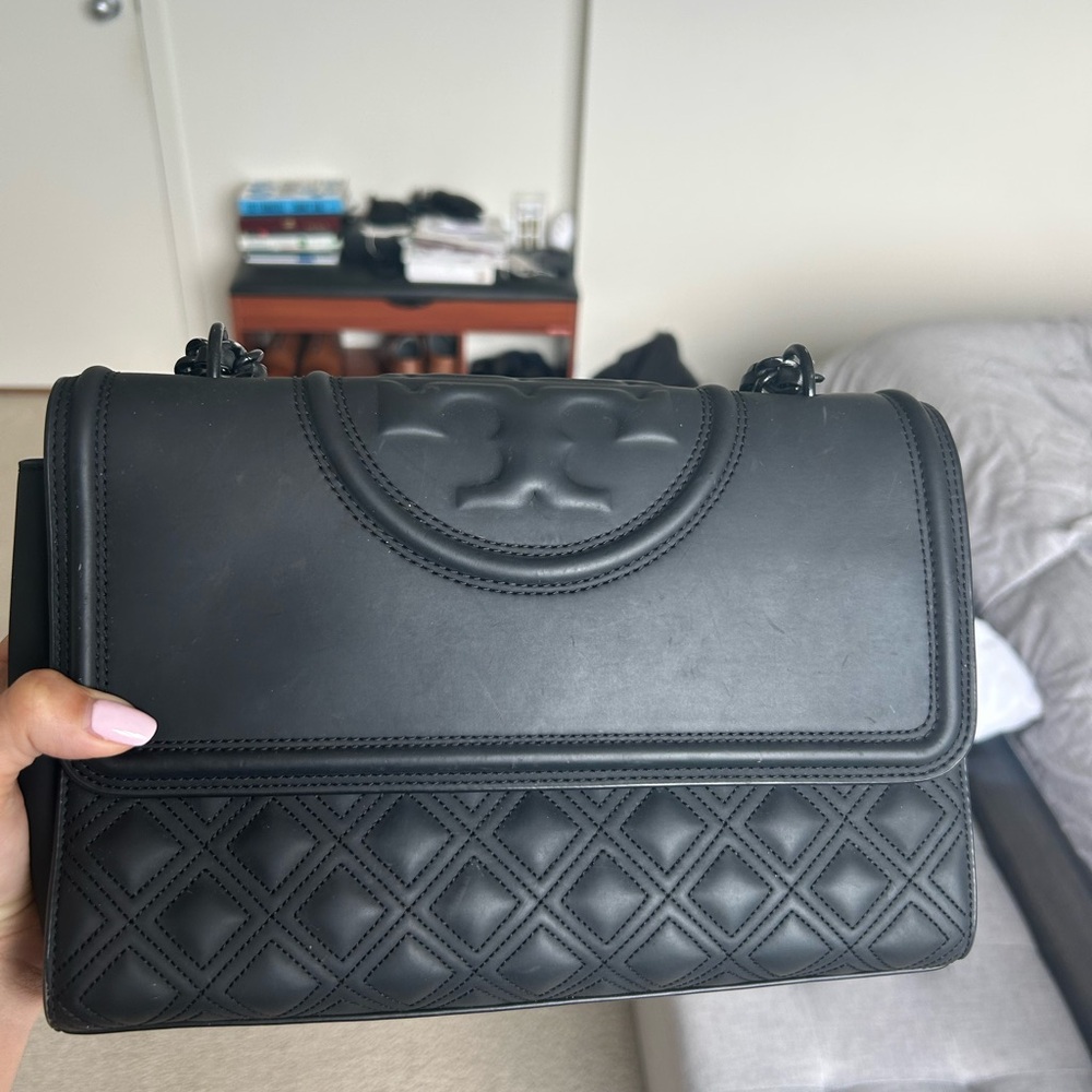 Tory Burch Black Quilted Shoulder Bag